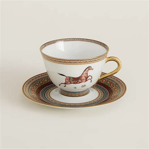 hermes tea cup and saucer set|Hermes cup price.